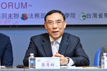 2024年1月19日行政院長陳建仁出席「亞太減少傷害國際專家論壇與研討會」開幕式。