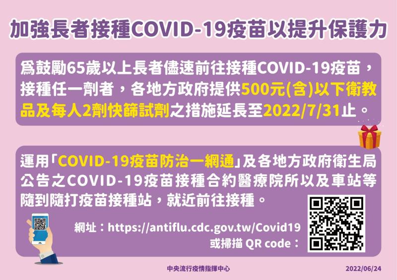 加強長者接種COVID－19疫苗以提升保護力 　共3張