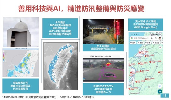 汛期防汛整備工作─持續治水及智慧防災8 　共8張