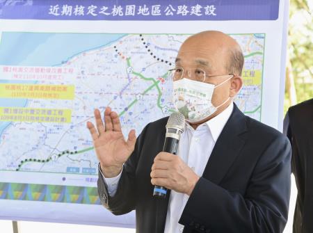 2021年6月27日行政院長蘇貞昌視察國道3號增設高原交流道工程　共4張