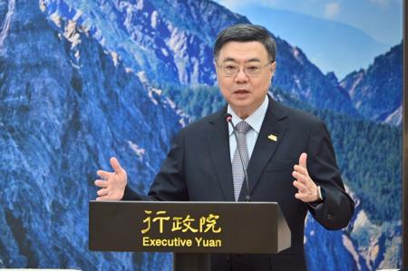 2025年8月29日行政院長卓榮泰接見仰山文教基金會游錫堃創辦人 　共8張