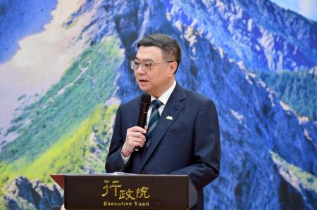 2025年4月14日行政院長卓榮泰接見英國在台辦事處包瓊郁代表一行　共8張