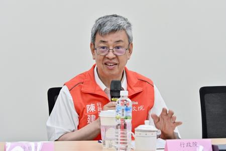 2024年5月13日行政院長陳建仁視察台糖公司農業循環豬場改建計畫執行情形-月眉畜殖場　共9張