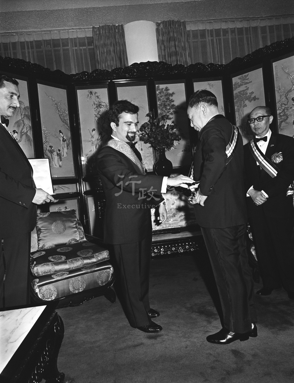 1973年4月17日行政院院長蔣經國出席約旦王儲哈山款待晚宴 共3張 　共3張