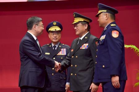 2025年10月22日行政院長卓榮泰出席臺灣警察專科學校慶祝80週年校慶大會 　共5張