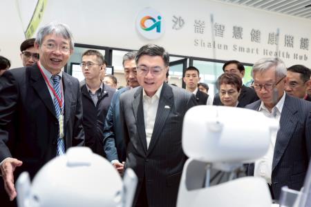 2026年3月28日行政院長卓榮泰出席國科會「AI創新應用大樓」啟用典禮 　共6張