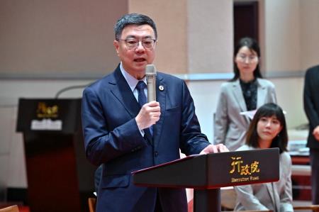 卓院長今（13）日接見「全美台灣同鄉會2024返台參訪團」一行照片 共6張　共6張