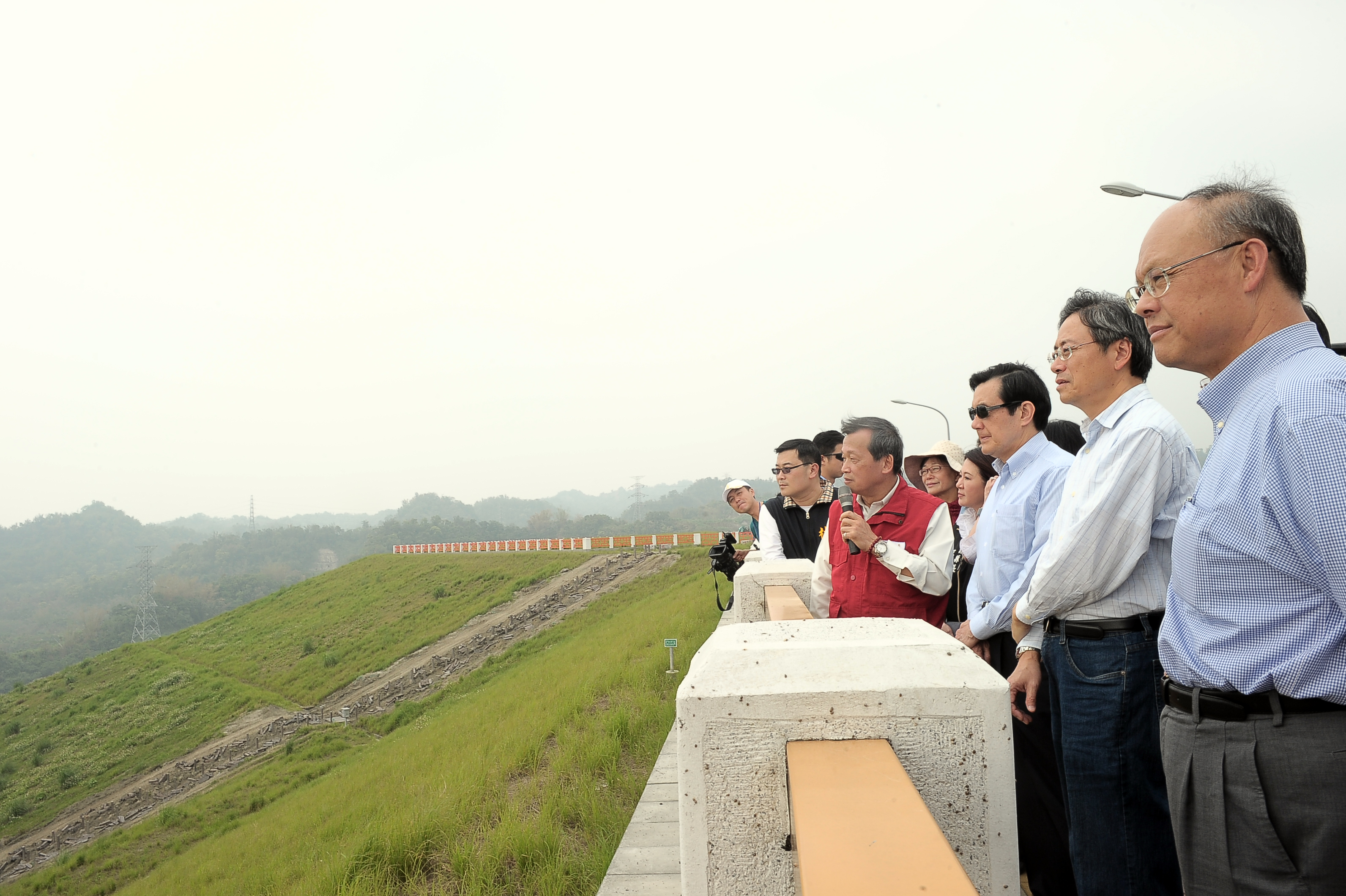 張揆：湖山水庫為興建水壩的典範 兼顧生態保育與公共工程　共4張