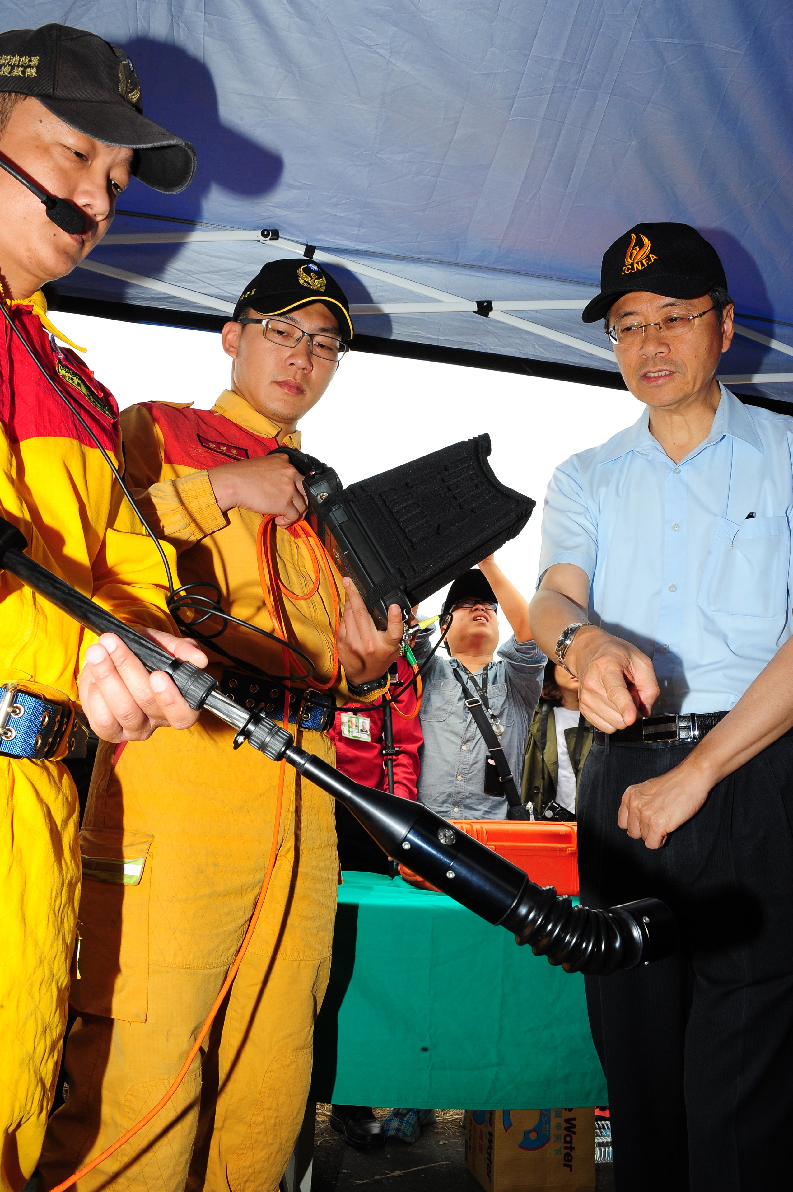 張揆巡視內政部消防署訓練中心  為消防及搜救弟兄加油打氣 　共5張