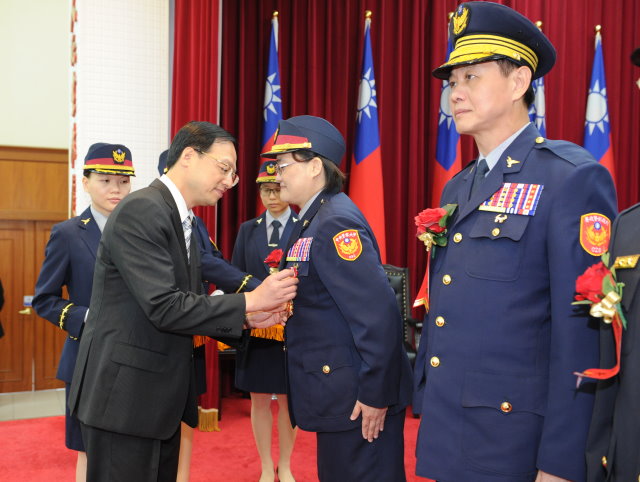 江揆感謝警察同仁辛勞 期勉成為警界之光 爭取全國民眾支持 　共1張