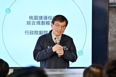 2024年3月4日行政院副院長鄭文燦視察「桃園捷運棕線計畫」_2 　共5張