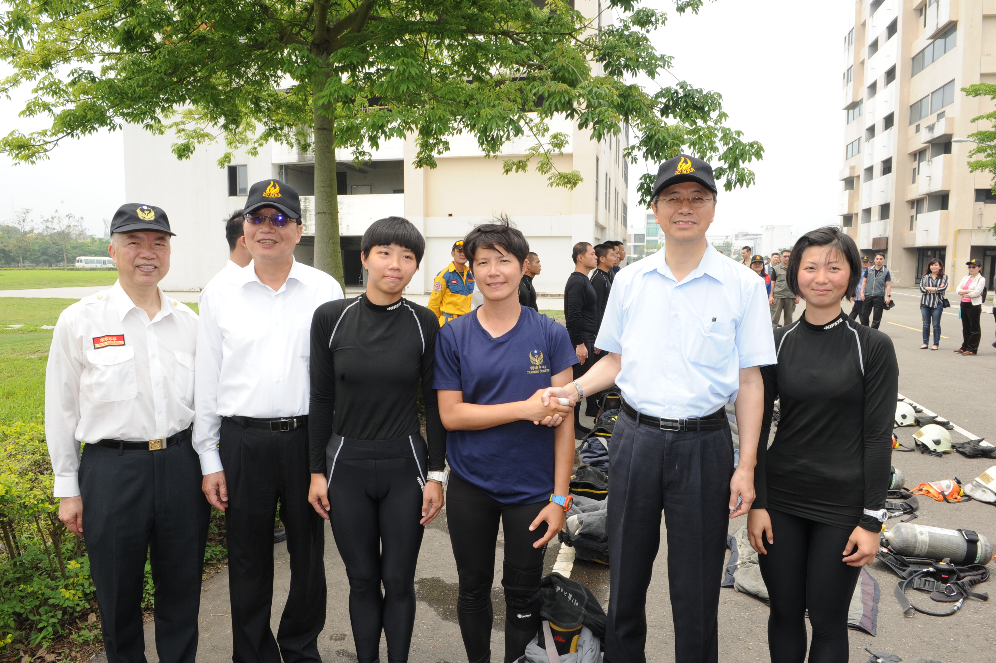 張揆巡視內政部消防署訓練中心  為消防及搜救弟兄加油打氣 　共5張
