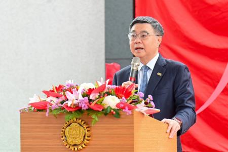 2026年6月16日行政院長卓榮泰出席法務部調查局中和調查園區新建辦公大樓揭牌典禮  　共10張