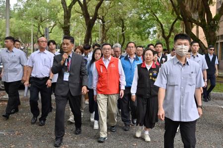 2024年5月22日行政院長卓榮泰視察國立東華大學-校舍災損及復原重建。