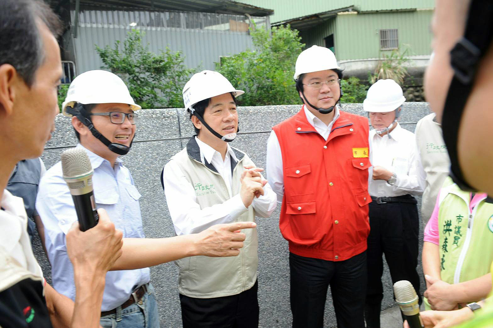 視察基隆大武崙溪整治情形 賴揆：中央、地方攜手合作 使治水工作圓滿成功