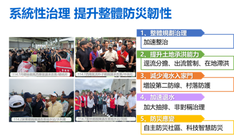 因應氣候變遷縣市管河川及排水整體改善計畫預算未通過可能遭遇治水問題3 　共6張