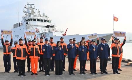 卓院長今(20)日慰勉「海洋委員會海巡署艦隊分署北部地區機動海巡隊同仁」照片 共8張　共8張