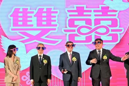 2026年10月3日行政院長卓榮泰出席「台電公司115年職工聯合婚禮」 　共9張