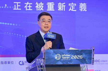 2026年7月7日行政院長卓榮泰出席InfoSec Taiwan 2026國際資安組織大會開幕活動 　共2張