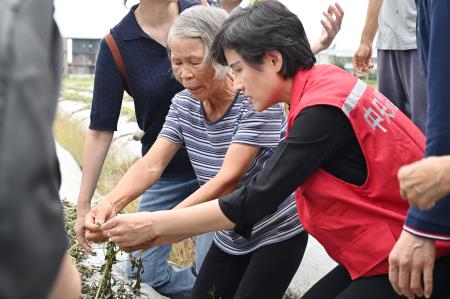 行政院副院長鄭麗君視察西瓜農作災損情形　共14張