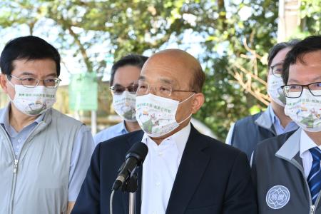 2021年6月27日行政院長蘇貞昌視察國道3號增設高原交流道工程4 　共4張