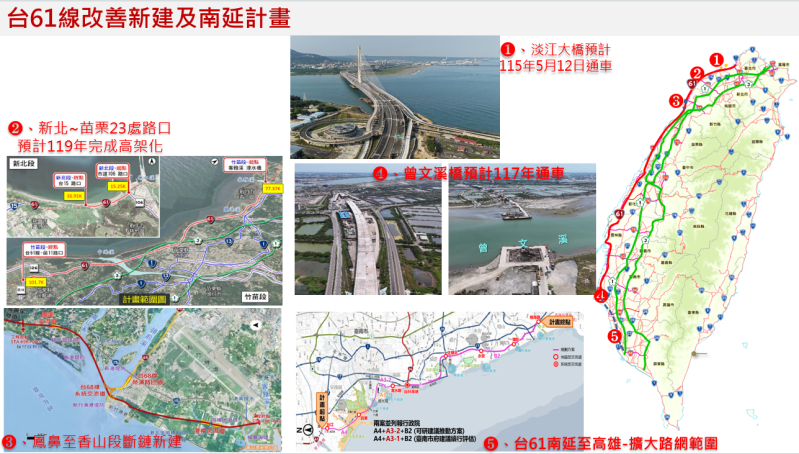 圖1、台61線改善新建及南延計畫 　共4張