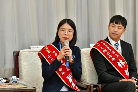 2025年10月21日行政院副院長鄭麗君接見國際青年商會中華民國總會「第63屆十大傑出青年當選人」一行 　共6張