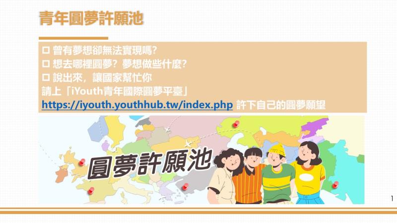 青年圓夢許願池 　共1張