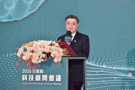 2026年1月7日行政院長卓榮泰出席2026行政院科技顧問會議閉幕典禮　共4張