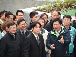 107年2月10日行政院長賴清德視察「綠川水環境改善計畫」暨出席啟用典禮5