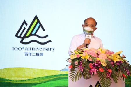 2022年7月23日行政院長蘇貞昌出席二峰圳百年紀念典禮