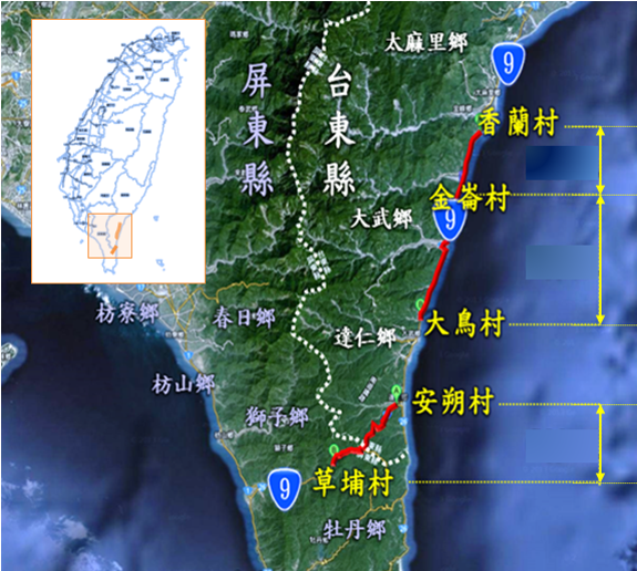 台9線南迴公路拓寬改善後續計畫通車路段 　共6張