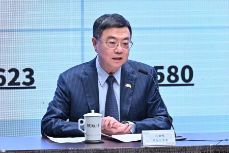 2025年7月17日行政院長卓榮泰出席110-113年歲計賸餘使用情形說明記者會 　共4張