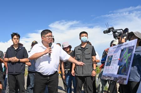 2024年8月1日行政院長卓榮泰視察嘉義縣東石鄉蚵農災損情形