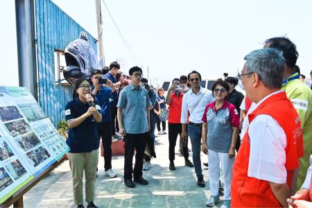 2024年5月10日行政院長陳建仁視察「金牌農村社區」。