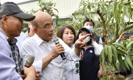 20210328行政院長蘇貞昌視察芒果結實不良情形1