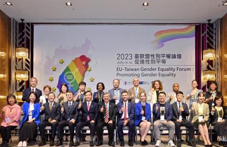 2023年7月5日行政院長陳建仁出席「2023年臺歐盟性別平權論壇－促進性別平等」開幕式_6　共8張