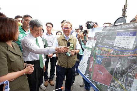 2023年3月27日行政院長陳建仁視察高鐵屏東特區2_2及2_9計畫道路新闢工程_4　共4張