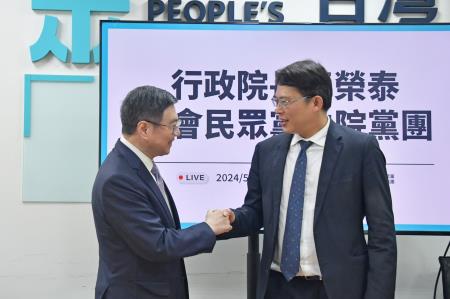 [新聞照片]卓院長今(30)日拜會立法院民眾黨團照片 共3張　共3張