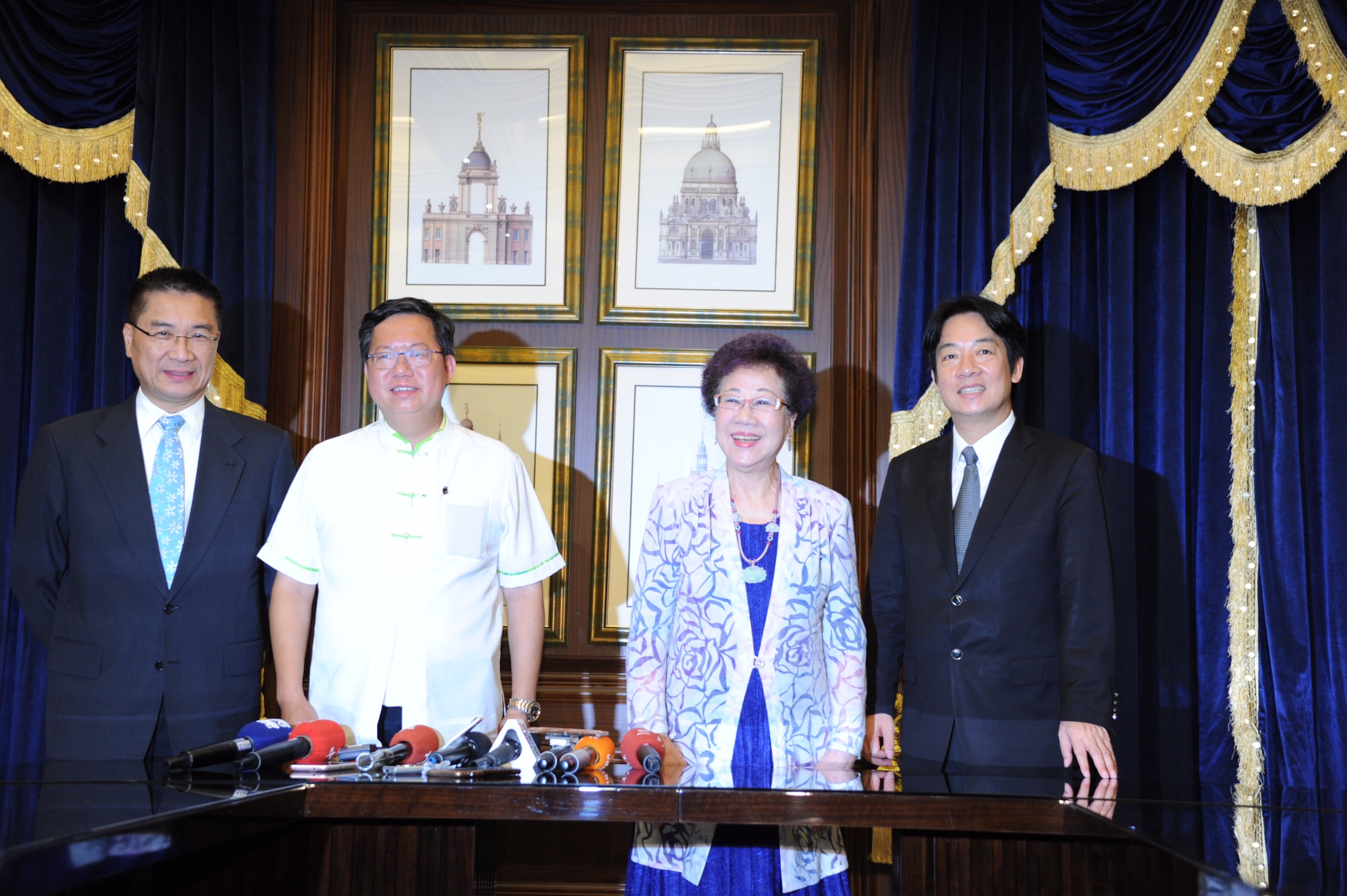 賴揆向呂前副總統請益 期許將三安、三和落實於政務　共2張