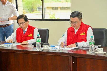 2024年7月27日行政院長卓榮泰視察花蓮地區民生用水供應情形 _2_　共9張