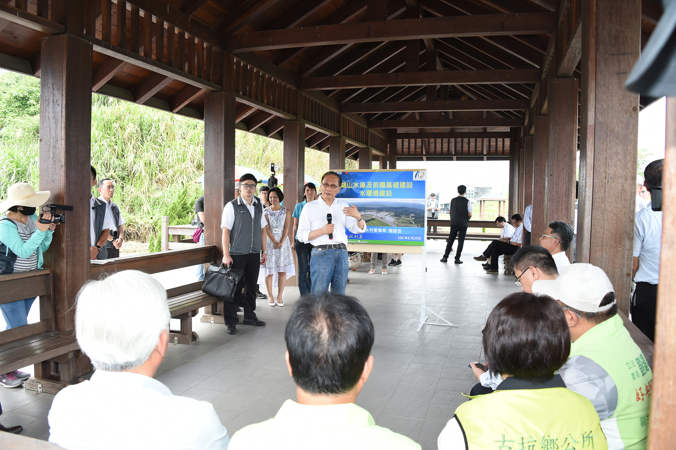 林揆視察湖山水庫第二原水管工程 期許打造優質水環境建設　共3張