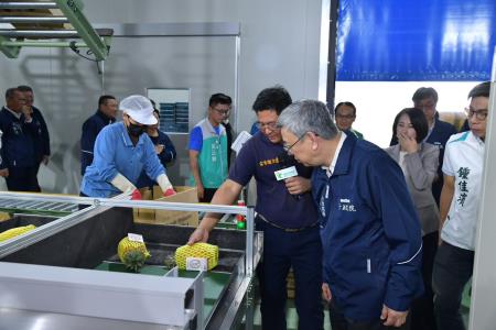 2024年3月9日行政院長陳建仁參訪屏東縣寶島南方蔬果生產合作社。　共16張