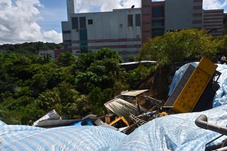 卓院長今（6）日視察「基隆市環保局相關設施受損情形」照片共5張