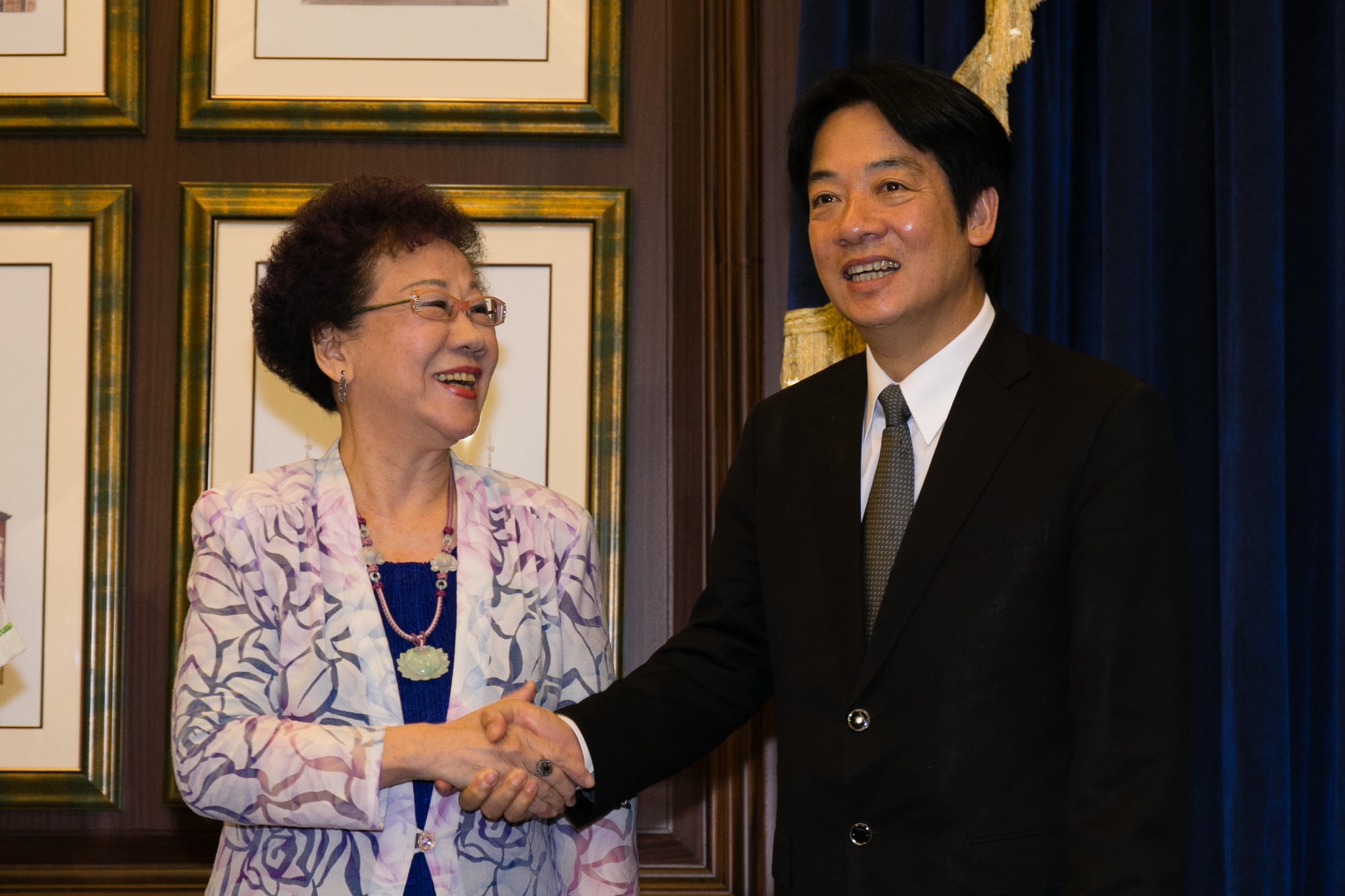 賴揆向呂前副總統請益 期許將三安、三和落實於政務　共2張