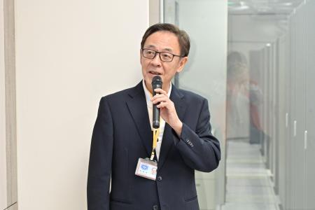 2024年7月21日行政院長卓榮泰視察中央氣象署並聽取113年第3號颱風凱米動態情形。