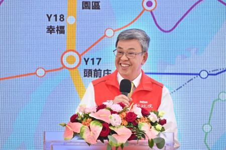 2023年4月28日行政院長陳建仁視察捷運環狀線東環段規劃情形　共8張