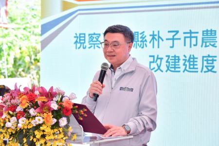 2026年7月4日行政院長卓榮泰視察嘉義縣朴子市農會肉品市場改建工程進度　共6張