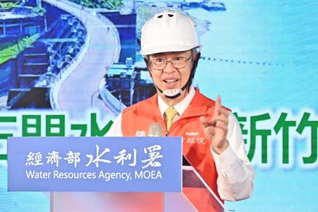 2024年4月15日行政院長陳建仁視察「石門水庫至新竹聯通管工程計畫_隧道銜接段工程施工」2　共9張