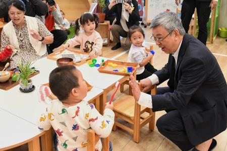 2023年11月28日行政院長陳建仁參訪基隆市成長非營利幼兒園7 　共11張